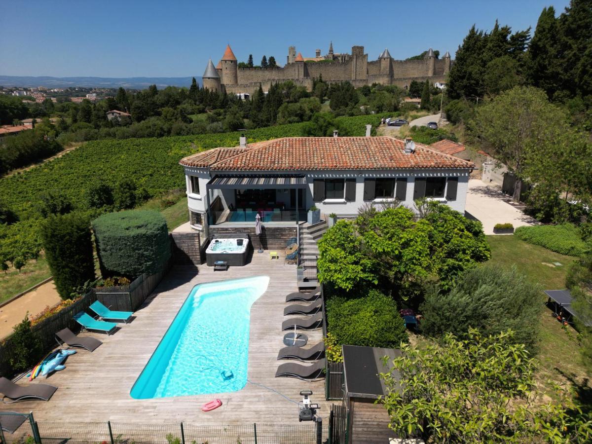 L'Ecrin De La Cite, Coeur De Vignes - Vivez Une Experience Inoubliable ! Carcassone Kültér fotó
